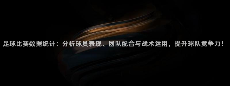Vsport体育官网：足球比赛数据统计：分析球员表现、团队配